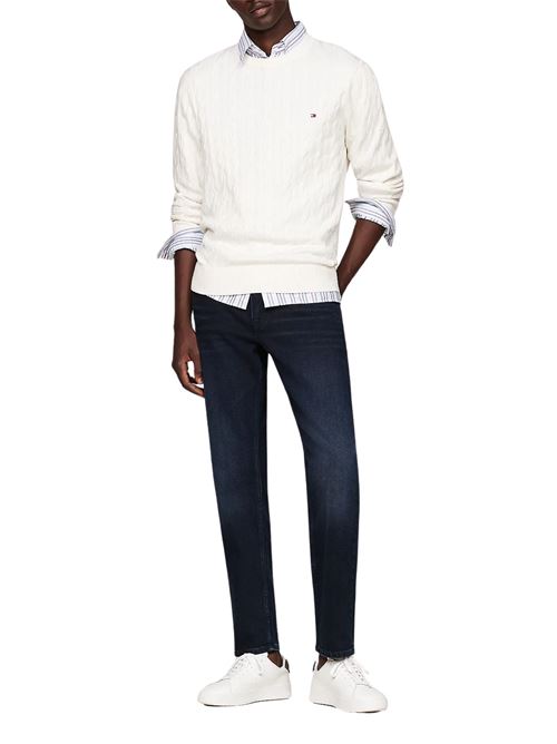 Maglioncino avorio in cotone bio Tommy Hilfiger | MW0MW33132Z00